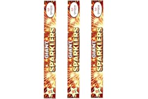 EXCLUSIVE ONLINE 40cm (16") Giant Party Sparklers - Perfect for Weddings Birthday Parties Halloween Bonfire Night Christmas and New Year - 3 Packs (30 sparklers)