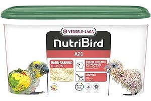 VERSELE-LAGA - NutriBird A21 - Pappa da imbecco alla mano per nidiacei - Amazzoni, cacatua e grandi parrocchetti - Ad alto contenuto proteico - 3kg