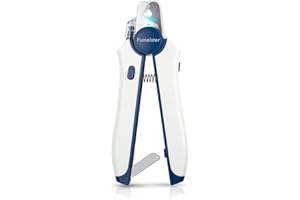 Fumeister Type-C Rechargeable Dog & Cat Nail Clippers - LED Pet Nail Trimmer Extra Sharp for Small & Medium Dogs (Blue)