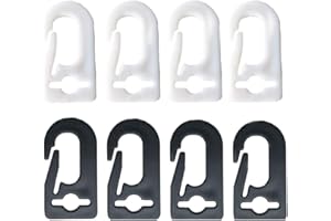 Auony 8 Pack Flag Pole Clip Snap Hooks Flagpole Attachment - Attach Flag to Flagpole with Rope