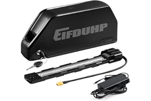 EIFDUHP 48V 52V Electric Bike Battery 20AH 25AH Lithium Ebike Battery Pack Replacement with Charger 5 Pin Baseplate BMS for Bafang AW Voilamart MiFa Prophete Pedelec most 1500W-50W Motor Kit (52V 25Ah)