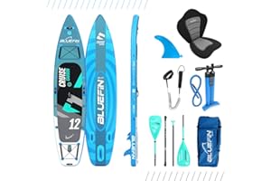 BLUEFIN SUP Bluefin Cruise Carbon SUP Gonfiabile Stand Up Paddle Board | Accessori Paddleboard Premium | Taglie Multiple: 10'8, 12', 15'