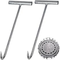 Gancio Per Coperchi Tombini In Acciaio - Maniglia A T Per Sollevamento, 31cm - Foto 7