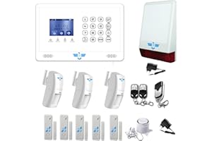 ITALIAN ALARM - Allarme Casa WiFi Senza Fili con Sirena Esterna, Antifurto Wireless Supporta SIM 4G, Controllo Smart con APP Tuya. Già Configurato, Assistenza Italia e Video Tutorial