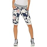 CLEO STYLE Cleostyle Corti Donna Bermuda, Chiaro Traspirante Pantaloni per L'Estate, Stretto Pareggiatore per Casual e Spiagg