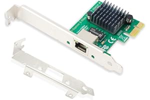 Ziyituod 2.5Gb PCIe Netzwerkkarte, RTL8125B 2500/1000/100Mbps PCI Express Gigabit Ethernet Karte RJ45 LAN Controller für Windows 11/10/8/7