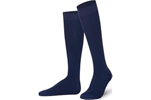 Mysocks Knee High Socks for Women and Men - Soft Combed Cotton Long Socks - Ladies Girls Knee Length Knee Socks