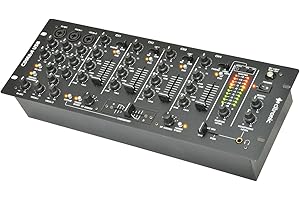 Citronic | CDM8: 4 USB 19-Inch 14 Input Rack DJ Mixer with 4 Channels