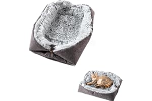 LATRAT Legowisko dla Kota i Psa, 2 w 1 Podwójne Zastosowanie Poduszka do Kosza, Miękka i Wygodna, Odpowiednia dla Kociąt, Szczeniąt i Małych Zwierząt