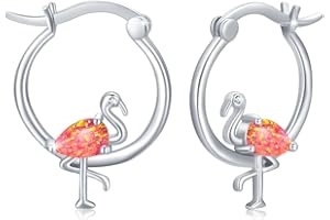 JFASHOP Orecchini a cerchio, da donna, in argento Sterling 925, volpe, coniglio, koala, maiale, huggie, piccoli orecchini a cerchio, gioielli per la festa della mamma, regalo per donne, ragazze e bambini