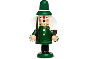 ‎SIKORA Sikora Mini Räuchermännchen aus Holz Räucherfigur Deko Weihnachtsfigur - RM-G, Farbe/Modell:G3 Jäger grün, Höhe in cm:Höhe ca. 12 cm