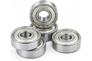 608ZZ Ball Bearings 8x22x7mm (Pack of 10) - Double Shielded Deep Groove Radial Bearings for 3D Printer, Robotics, Skateboard, DIY Projects - Made in India