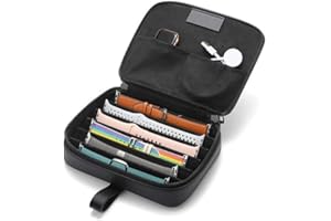 RENOBLE XUEQI Uhrenarmband Organizer Tasche Smart Watch Straps Case Leichtes, Langlebiges Aufbewahrungsbox Geräumiges Ladegerät Tragbarer Aufbewahrungsorganisator Kompatibel Mit Smartwatch Armband
