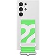 Samsung Galaxy S22 Ultra Silicone Cover with Strap, White
