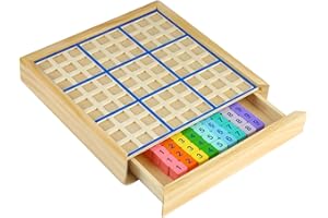 Larcele Sudoku - Puzzle in legno con cassetto (colorato) SD-08