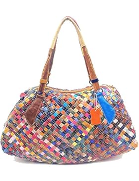 Fashion Leder Mode Damen Handtasche Leder Damentasche Schultertasche Hand bag Damentasche Tote Bag Purse Bag mit...