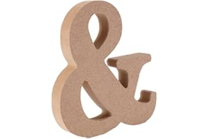 Gspirit Decorativo di Legno Lettere, Originale Colore 26 Alfabeto Legna Lettere per Nome Bambini Compleanno Festa Nozze Casa Decorazione e Camera da Letto