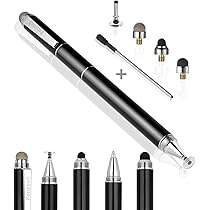 QUARKZMAN 30 Punte Per Penna Stilo In Silicone Conduttivo – Universali, Diametro 8 Mm, Compatibili Con Touch Screen