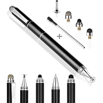 QUARKZMAN 30 Punte Per Penna Stilo In Silicone Conduttivo – Universali, Diametro 8 Mm, Compatibili Con Touch Screen