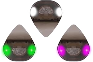 JIZZU Gitarren Plektrum LED, 3 Stück LED Plektren Gitarre, Gitarre Plektrum Glow, Leuchtendes Plektren Gitarre für Musikliebhaber, Gitarrenanfänger