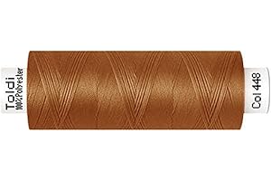 DIE STOFFTANTE Gütermann Nähgarn Allesnäher TOLDI | 500m | Nähmaschinengarn | 40 Farben (448 cognac)