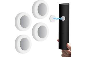 AHRLIC 4PCS Magnetic Remote Holder Wall Mount, Self-Adhesive & No-Drill Organizer with Strong Magnetic Grip for TV, AC, Fan Remotes – Space-Saving & Easy to Use (White)