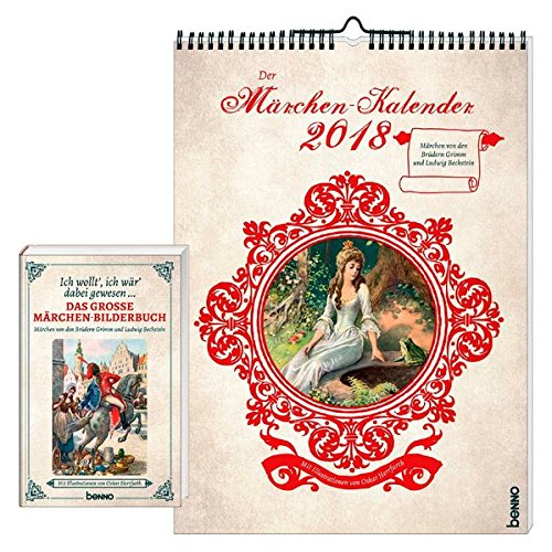 Preisvergleich Produktbild Der Märchen-Kalender 2018: Set Wandkalender und Lesebuch