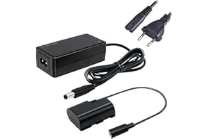 Hisewen ACK-E6 AC Power Adapter DR-E6 DC Coupler LP-E6 LP-E6N Dummy Akku für Canon EOS R R5 R6 R7,80D 70D 60D 90D,5D Mark II III IV,6D 7D,6D Mark II,7D Mark II,60Da 5Ds 5Ds R Cameras.