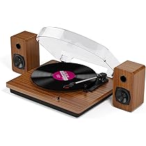 Giradischi Vinili Bluetooth Vintage - 3 Velocit&agrave;, Altoparlanti Integrati, Design Valigia In Legno