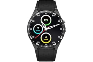 PrIXTON SW41 Montre connectée pour Homme et Femme avec système d'exploitation Android, Bracelet d'activité Compatible avec iOS/Android