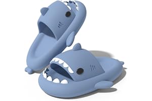 Shark Slides Niedliche Hai Hausschuhe für Damen Shark Slippers Herren Weich rutschfest Badelatchen für Damen Schlappy Schlappen Open Toe Slides