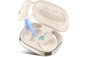 DUSONLAP AI Translation Earbuds Real Time with Audio and Video Calls, 3-in-1 Buletooth 5.4 Language Translator Earbuds Support 164 Languages, 7 Translation Modes, 32H AI Headphones with APP, Off White