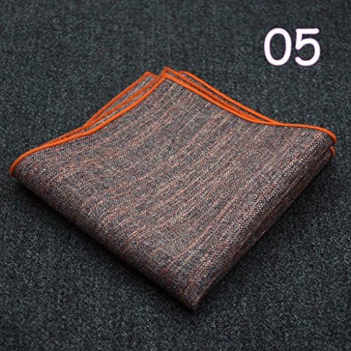 LXF Handkerchiefs Pocket Square Handkerchief Men's Suits Accessories Chestpiece Business Leisure Cotton 15 Colors (23 * 23cm) ( Color : #5 )