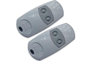 ANBWEHR TOP-432EE Télécommande 433,92 MHz pour portail et porte de garage compatible avec Top432NA/432/432EV/432A/432M/432S T432/CAME 432433,92 MHz (Argent)