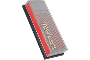 DMT 6 Machinist Diamond Whetstone in Plastic Box Fine Aiguiseur de Couteaux Mixte, Rouge