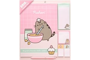 GRUPO ERIK Calendario Magnetico Nevera 2026 Pusheen - Calendario Familiar 2026 pared : Planificador mensual con Iman | Incluye Pegatinas, Notas Adhesivas y Cuelga Fácil [16 MESES]