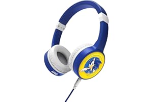 Energy Sistem Auricolari LOL&Roll Sonic Kids Headphones (Music Share, Cavo audio estraibile, Volume Limit 85 dB, Microfono) Blu