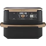 Ninja Foodi FlexDrawer, Friggitrice ad Aria, Doppia Zona, Separatore Rimovibile, Cassetto da 10.4L, 7 in 1, Componenti Antiad