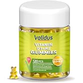 Validus Vitamin D3 1000 Iu K2 50 Mcg 120 Gummies