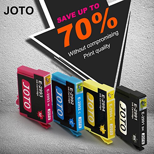 JOTO 29XL Cartuchos de tinta Epson 29XL 29  4 Negro 2 Cian 2 Magenta 2 Amarillo  Alta Capacidad Compatible con Epson Expression Home XP-342 XP-332 XP-345 XP-442 XP-445 XP-432 XP-247 XP-335 XP-235 XP-245 XP-435 XP-330 XP-430
