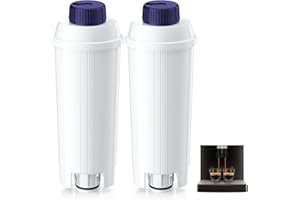 ARETHONE Wasserfilter für Delonghi Kaffeevollautomaten, Ersatz für De'Longhi Wasserfilter DLSC002, Kompatibel mit De'Longhi Magnifica S, Dinamica, Eletta Explorer und ECAM-Serie (2 Stück)
