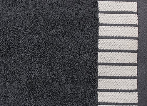 Trident His & Her Kollektion 550 g/m² Baumwolle 2 teiliges Badetücher Set, Grau - 3