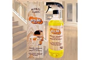 ECO-JIN ÓLEO LIMPIADOR MADERAS MUEBLES REPARADOR RESTAURADOR ABRILLANTADOR - PRODUCTO REVOLUCIONARIO DEL QUE TODO EL MUNDO HABLA (MADERAS CLARAS)