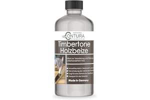 FARBMANUFAKTUR CONTURA NUR DAS BESTE FÜR IHR HOLZ Contura Holzbeize Timbertone Holzfarbe Tischler Positiv Beize Holz Farbe Wasserbeize Modern Parkett Möbel (Weiß, 250ml.)