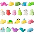 Nestling Mini Animal Squishy Pack - 21 Pieces Soft Fidget Toys Stress Squeeze Toys, Kids Childrens Fidget Stress Relief Sensory Toy Party Bags Filler