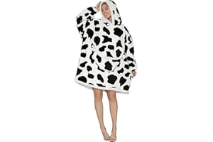 Shamdon Home Collection Sweat à Capuche Surdimensionné,Sweat-Shirt Couverture Portable pour Femmes et Hommes,Pull à Capuche Géant Polaire Sherpa avec Poche