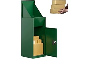 3FlexHome Caladrius Extra Large Parcel Box with Combination Lock, Delivery Box with Secure Front Access, Durable, Lockable Weatherproof Outdoor Parcel Dropbox For Multiple Packages (GREEN)