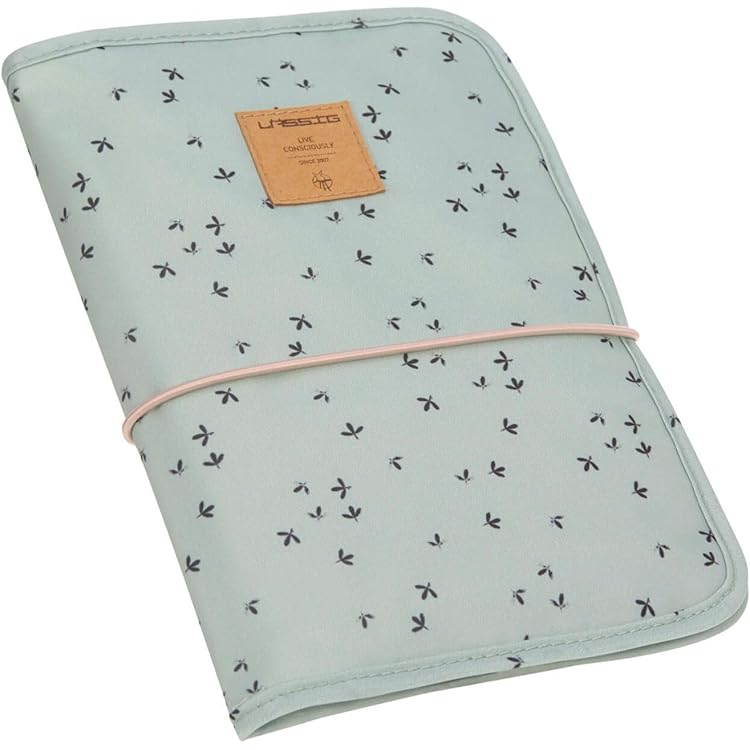 Troozy Lässig luiertas voor baby's, om op te hangen, met aankleedkussen, kinderwagenopzetstuk, waterafstotend/GRE Lunua heuptas, Paars