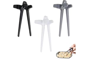 JeoPoom 3 Pezzi Bacchette per Dita per Giocatori, Snack e Gaming - Ecologiche, Riutilizzabili, in Plastica per Ciambelle Alimentari (9,5CM)