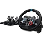 Logitech G29 Driving Force Volante de Carreras y Pedales, Force Feedback, Aluminio Anodizado, Palancas de cambio, Enchufe EU,